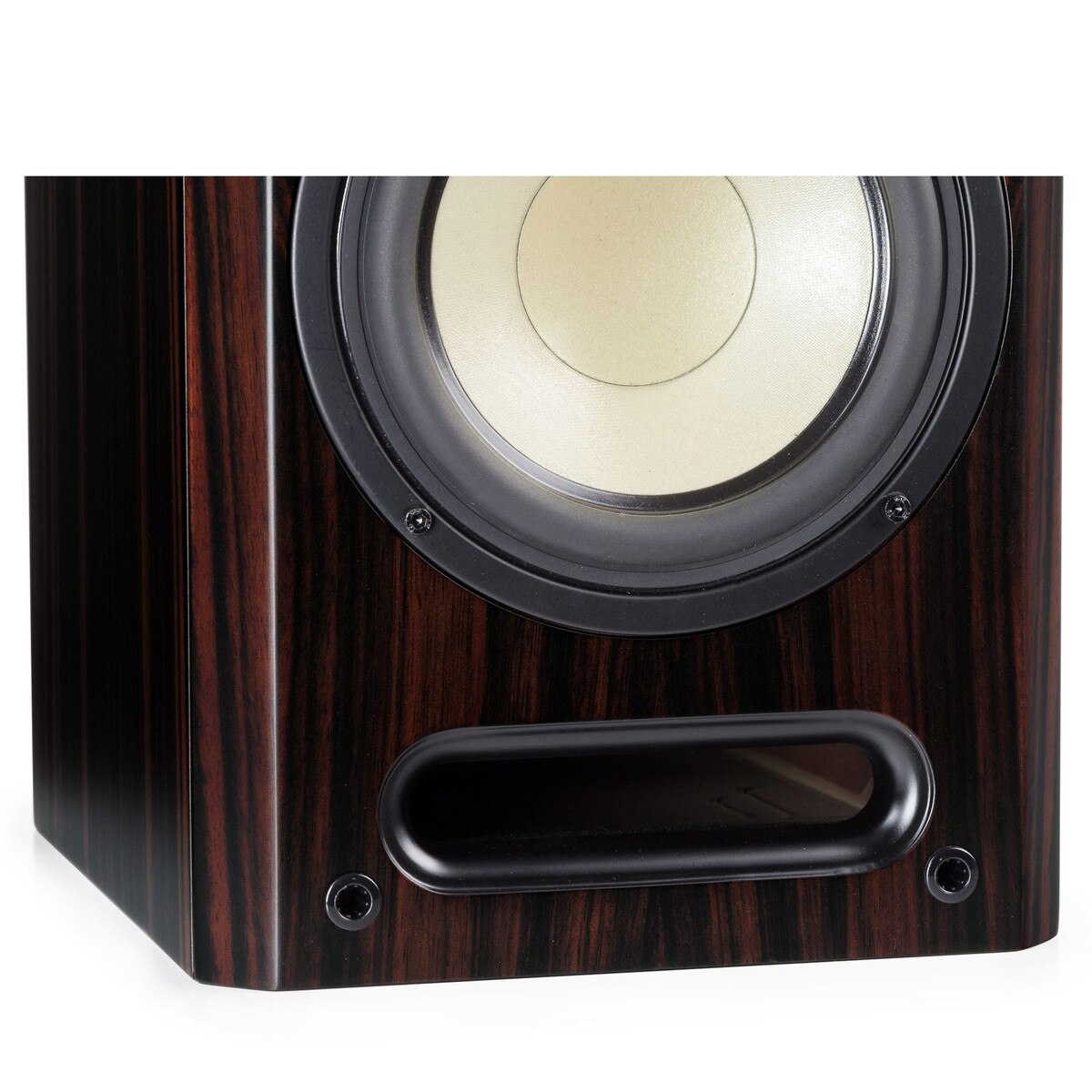 Level Three Bookshelf Speaker - Port Close-up - Black